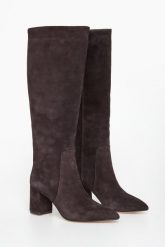 Kozaki damskie zamszowe TWINSET. Kozaki Twinset Milano, z zamszu, bez obcasa, bez zapięcia. Za 1,669.00 zł.