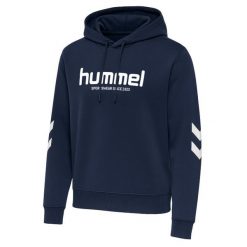 Bluza damska z kapturem Hummel Legacy 2.0. Niebieskie bluzy Hummel, bez wzorów, z kapturem. Za 279.50 zł.