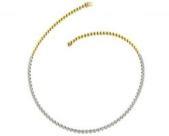 Naszyjnik z żółtego złota z brylantami - 45 cm, - 2,08 ct - próba 585. Żółte naszyjniki Apart, z brylantem, złote. Za 31,990.00 zł.