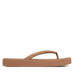 Japonki Crocs. Białe klapki Crocs, bez wzorów, bez obcasa. Za 179.99 zł.