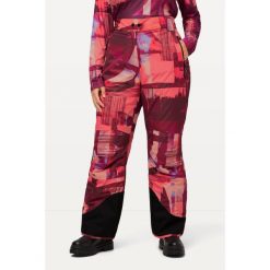 Damskie Spodnie narciarskie wodoodporne rzep osłona przeciwśnieżna. Fioletowe spodnie narciarskie Ulla Popken, plus size, bez wzorów, z materiału, narciarskie. Za 639.99 zł.