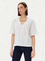 Marciano Guess T-Shirt 5GGI03 6298A Biały Regular Fit. Białe t-shirty Marciano Guess, xl, z aplikacjami, z bawełny, bez kołnierzyka, bez ramiączek. Za 199.99 zł.
