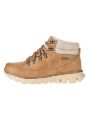 Skechers Botki "Synergy" w kolorze jasnobrązowym rozmiar: 39,5. Brązowe botki Skechers, bez wzorów, z materiału, bez obcasa, bez zapięcia. Za 224.52 zł.