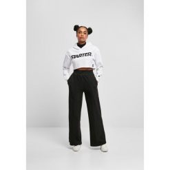 Damska bluza z kapturem Urban Classics Starter Cropped. Białe bluzy Starter, bez wzorów, z kapturem. Za 237.00 zł.