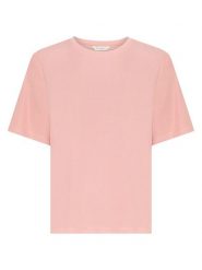 MOSS COPENHAGEN Koszulka "Jacey" w kolorze jasnoróżowym rozmiar: XS/S. Różowe bluzki Moss Copenhagen, s, bez wzorów, bez kołnierzyka, bez ramiączek. Za 109.52 zł.