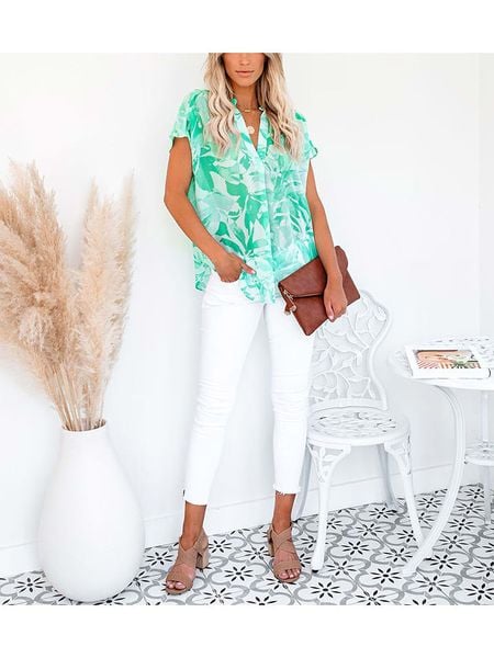 LA Angels Bluzka w kolorze zielonym rozmiar: XL. Zielone bluzki LA Angels, xl, bez wzorów, bez kołnierzyka, bez ramiączek. Za 123.82 zł.