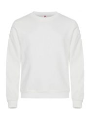 Clique Basic Roundneck bluza unisex z okrągłym dekoltem – white. Białe bluzy CLIQUE, xl, bez wzorów, z bawełny, bez kaptura. Za 155.70 zł.