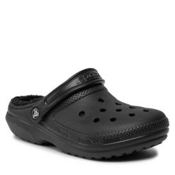 Klapki Crocs. Czarne klapki Crocs, bez wzorów, bez obcasa. Za 289.99 zł.
