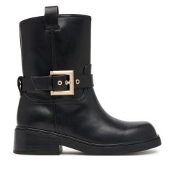 Botki Armani Exchange. Czarne botki Armani Exchange, bez wzorów, bez obcasa, na płaskiej podeszwie, bez zapięcia. Za 1,169.00 zł.