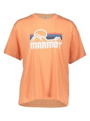Marmot Koszulka sportowa "201" w kolorze pomarańczowym rozmiar: L. Pomarańczowe koszulki sportowe Marmot, bez wzorów, bez ramiączek, outdoorowe. Za 101.23 zł.