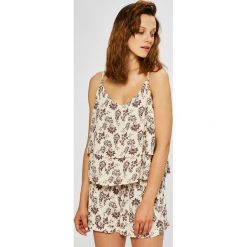 Review - Top. Brązowe topy Review, m, bez wzorów, z tkaniny, bez kołnierzyka, bez ramiączek. W wyprzedaży za 49.90 zł.