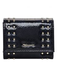 Tamaris Portfel "Georgina" w kolorze czarnym - 10,5 x 9 x 3 cm rozmiar: onesize. Czarne portfele Tamaris, bez wzorów, z lakierowanej skóry. Za 43.99 zł.