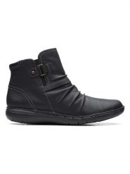 Clarks Skórzane botki "Un Loop Top" w kolorze czarnym rozmiar: 41. Czarne botki Clarks, bez wzorów, bez obcasa, bez zapięcia. Za 228.38 zł.