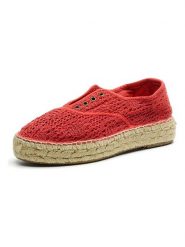 Natural world Espadryle w kolorze czerwonym rozmiar: 37. Czerwone espadryle Natural World, bez wzorów, bez obcasa, bez zapięcia. Za 130.99 zł.