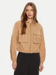 Guess Kurtka przejściowa V5RL03 WGYB0 Brązowy Regular Fit. Brązowe koszule Guess, xl, z aplikacjami, z syntetyku, bez kaptura. Za 279.99 zł.