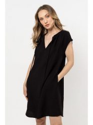 Awama Sukienka w kolorze czarnym rozmiar: M. Czarne sukienki Awama, m, bez wzorów, bez kołnierzyka, bez ramiączek, midi. Za 144.99 zł.