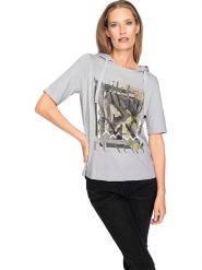 Heine Bluza w kolorze jasnoszarym rozmiar: 46. Szare bluzy Heine, bez wzorów, z kapturem. Za 82.64 zł.