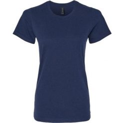 Damska Koszulka Softstyle O Średniej Grubości. Niebieskie bluzki GILDAN, xl, bez wzorów, sportowe, bez kołnierzyka, bez ramiączek. Za 33.99 zł.