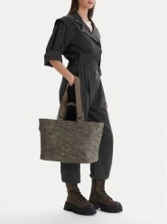 G-Star Raw Torebka EO-LDA8423C Szary. Szare shopper G-Star Raw, bez wzorów, z materiału, retro, bez dodatków. Za 329.99 zł.