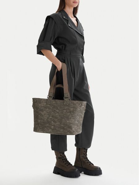 G-Star Raw Torebka EO-LDA8423C Szary. Szare shopper G-Star, bez wzorów, z materiału, retro, bez dodatków. Za 158.99 zł.