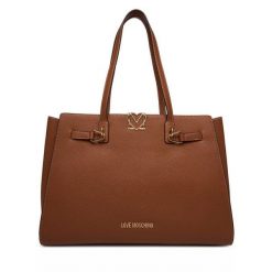 Torebka LOVE MOSCHINO. Brązowe shopper Love Moschino, bez wzorów, bez dodatków. Za 1,099.00 zł.