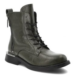 Zielone Botki Vinceza Ocieplane Buty Damskie. Zielone botki VINCEZA, na zimę, bez wzorów, z jeansu, bez obcasa, na obcasie, bez zapięcia. Za 220.99 zł.
