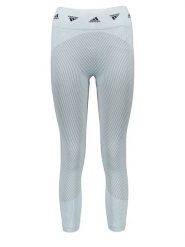 Adidas Legginsy sportowe "AK Brnd" w kolorze błękitnym rozmiar: M. Niebieskie legginsy Adidas, m, bez wzorów, z materiału, outdoorowe. Za 154.45 zł.