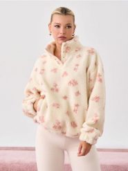 Bluza sherpa ze stójką - Inny. Bluzy Sinsay, l, bez wzorów, bez kaptura. Za 69.99 zł.