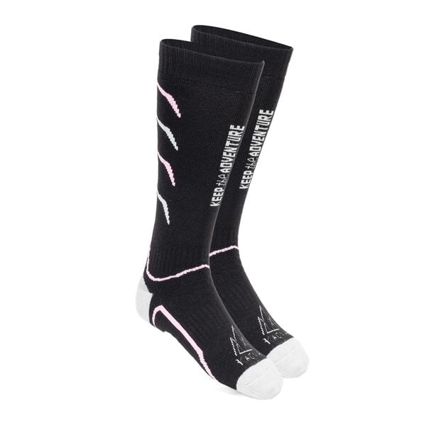 Skarpety narciarskie damskie KADVA Woolan W. Czarne skarpety KADVA, bez wzorów. Za 49.99 zł.