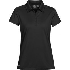 Damska Eclipse H2XDry Pique Polo. Czarne koszulki polo STORMTECH, s, bez wzorów, bez kołnierzyka, bez ramiączek. Za 105.99 zł.
