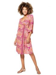 Ipanima Sukienka w kolorze jasnoróżowo-różowym rozmiar: 34/36. Różowe sukienki Ipanima, bez wzorów, bez kołnierzyka, bez ramiączek, midi. Za 65.99 zł.