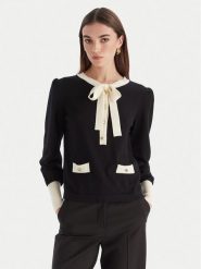 Luisa Spagnoli Sweter Maluma 100211 Czarny Regular Fit. Czarne swetry LUISA SPAGNOLI, s, bez wzorów, z wełny, bez ramiączek. Za 1,359.00 zł.