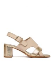 MEXX Sandały EO-WS1161-03 Beżowy. Brązowe sandały Mexx, bez wzorów, ze skóry, bez obcasa, na słupku, bez zapięcia. Za 329.99 zł.