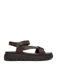 Lasocki Sandały CEO-WI16-TIA-01 Brązowy ciemny. Brązowe sandały Lasocki, bez wzorów, ze skóry, bez obcasa, na płaskiej podeszwie, bez zapięcia. Za 179.99 zł.