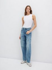 MAVI Dżinsy "Leila" - Comfort fit - w kolorze niebieskim rozmiar: W30/L28. Niebieskie jeansy Mavi, l, bez wzorów, z podwyższonym stanem. Za 134.95 zł.