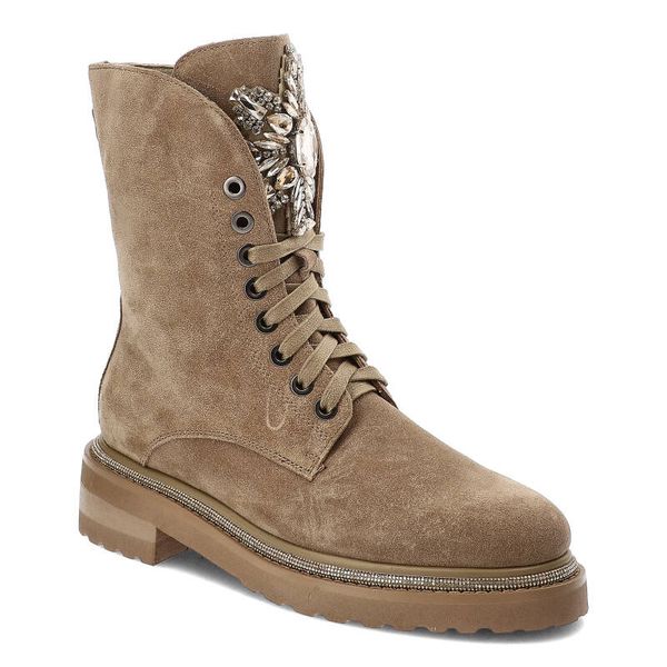 Beżowe Botki Alma En Pena Eleganckie Obuwie Jesienne. Brązowe botki Alma en Pena, na jesień, bez wzorów, z materiału, bez obcasa, na obcasie, bez zapięcia. Za 659.00 zł.