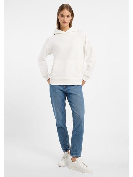 ELBSAND Bluza "Finele" w kolorze białym rozmiar: S. Białe bluzy ELBSAND, s, bez wzorów, z bawełny, z kapturem. Za 134.95 zł.