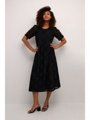 CULTURE Sukienka w kolorze czarnym rozmiar: XL. Czarne sukienki Culture, xl, bez wzorów, z koronki, bez kołnierzyka, bez ramiączek, midi. Za 165.99 zł.