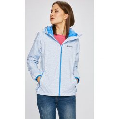 Columbia - Kurtka. Niebieskie kurtki Columbia, s, bez wzorów, z materiału, z kapturem. W wyprzedaży za 179.90 zł.
