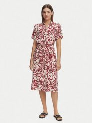 ONLY Sukienka koszulowa Yasmin 15357241 Czerwony Regular Fit. Czerwone sukienki Only, m, bez wzorów, z wiskozy, bez kołnierzyka, bez ramiączek, koszulowe. Za 149.99 zł.