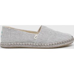 Toms - Espadryle Classic. Szare espadryle Toms, bez wzorów, z materiału, bez obcasa, bez zapięcia. W wyprzedaży za 229.90 zł.