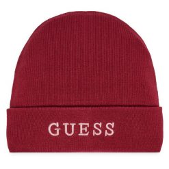 Czapka Guess. Czerwone czapki Guess, z aplikacjami. Za 169.99 zł.