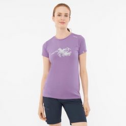 T-shirt damski VIKING Lenta Bamboo Light. Fioletowe koszulki sportowe Viking, bez wzorów, bez ramiączek. Za 129.90 zł.