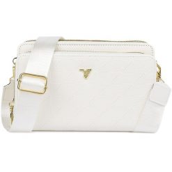 Biała Torebka Crossbody Damska Mini Na Telefon I Dokumenty Por-T-51 : Kolory - Biały. Białe torby na ramię bez wzorów, na ramię, małe, bez dodatków. Za 79.99 zł.