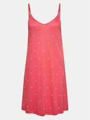 DKNY Koszula nocna YI60010 Różowy Regular Fit. Czerwone koszule nocne DKNY, s, bez wzorów, z bawełny, bez ramiączek. Za 209.99 zł.