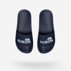 Klapki Kubota Basic. Niebieskie klapki Kubota, bez wzorów, bez obcasa. W wyprzedaży za 55.99 zł.