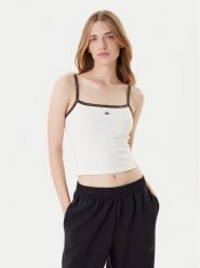 Adidas Top Leopard JW7309 Biały Slim Fit. Białe topy Adidas, m, bez wzorów, z bawełny, bez kołnierzyka, bez ramiączek. Za 139.99 zł.