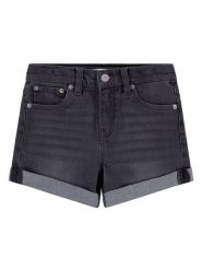 Levi's Kids Szorty dżinsowe w kolorze antracytowym rozmiar: 152. Czarne szorty Levi's Kids, z aplikacjami, ze skóry, klasyczne. Za 97.28 zł.