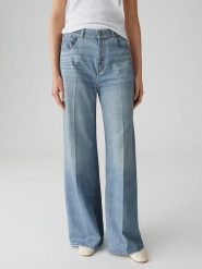 OPUS Dżinsy "Capria" - Comfort fit - w kolorze błękitnym rozmiar: 40/L30. Niebieskie jeansy Opus, l, bez wzorów, z podwyższonym stanem. Za 274.95 zł.