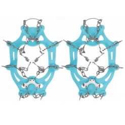 Raczki na buty turystyczne stalowe antypoślizgowe nakładki rozmiar 36-40 turkus. Niebieskie trekkingi SPRINGOS, trekkingowe. Za 24.99 zł.